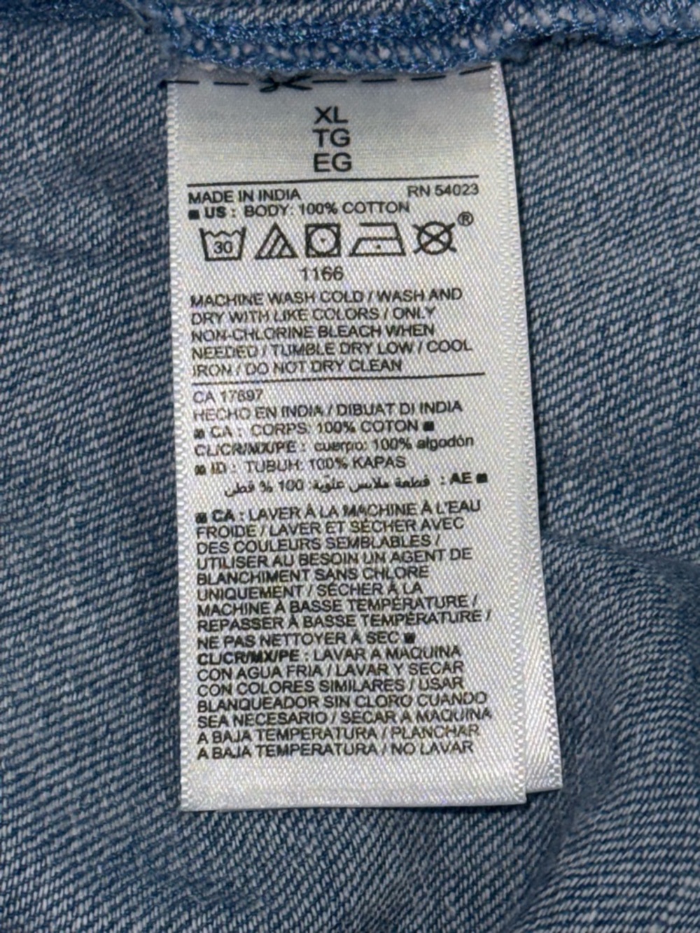 Old Navy Blue Long-Sleeve Peasant Blouse - Picture 7 of 7